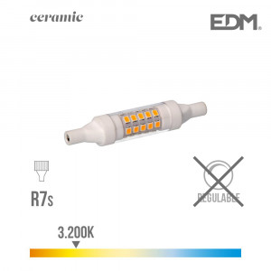 Lámpara led lineal SMD  5,5W 78 mm R7S 230V 3200K EDM  EDM