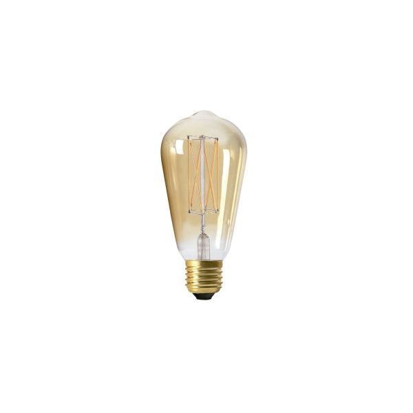 Lámpara pera filamento led clara 4W E-27 2200K regulable Metalarc
