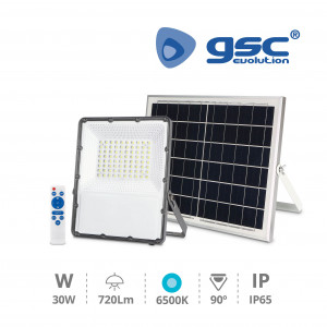 Proyector solar led 30W IP65 IK08 gsc