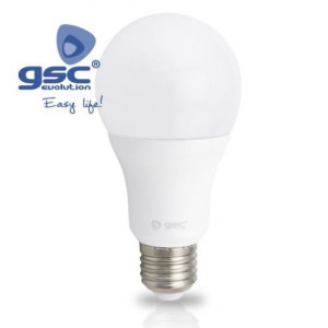 Lámpara  estándar  led 15W E-27 230V  3000K luz cálida gsc 