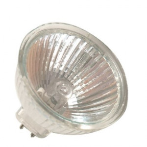 Lámpara halógena dicroica 50W 60º 50 mm  (MR16) GU5,3 12V  465Lm 2700K luz cálida  gsc